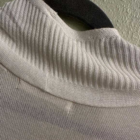 Cyrus Knit Long Sleeveless Cardigan Size Small White - Picture 7 of 10